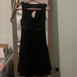 Simply Vera Vera Wang Elegant Black Mini Dress